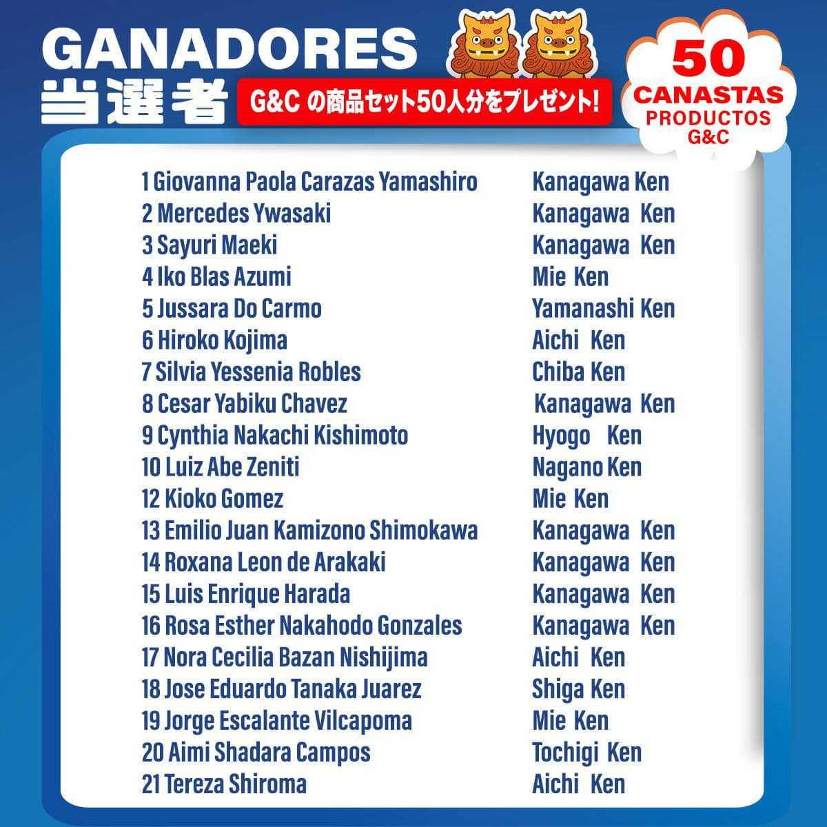 ganadores
