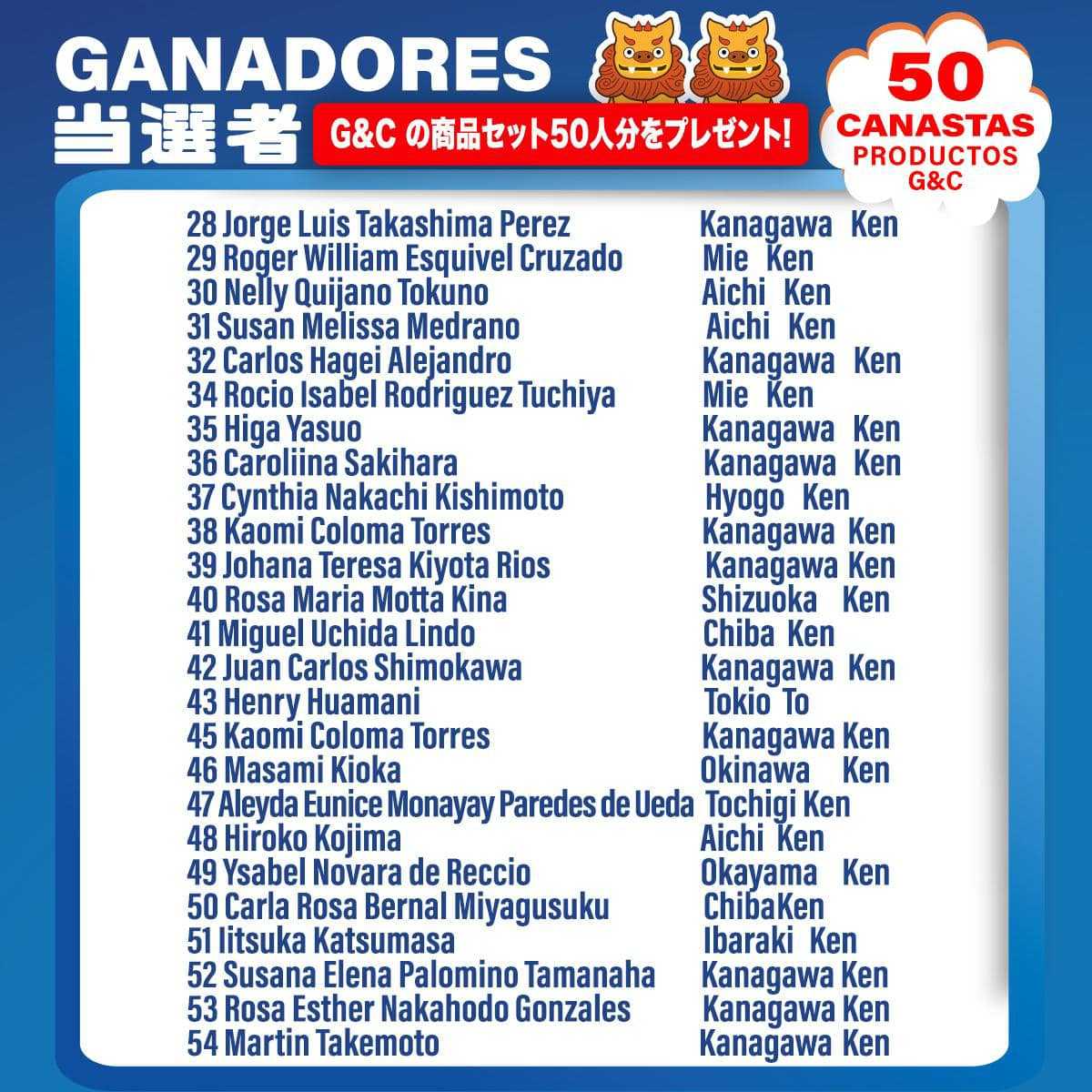 ganadores